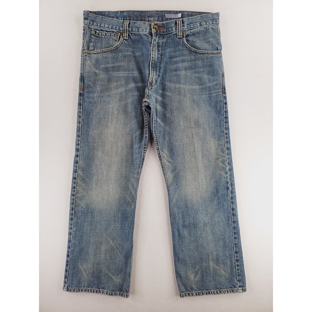Silvertab Jeans Mens 36x30 Relaxed Bootcut Baggy Wide Leg Y2K Grunge Skater 90s